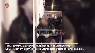 Report TV  Me pistoletë pa leje në makinë policia arreston Julian Shullazin në Tiranë [upl. by Lissa]