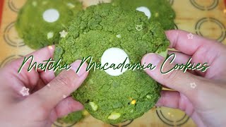 YUMMY Matcha Macadamia Cookies Original Recipes [upl. by Athiste835]