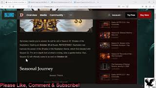 Diablo 3 RoS Season 33 Haedrigs Gift plus Theme [upl. by Samale]