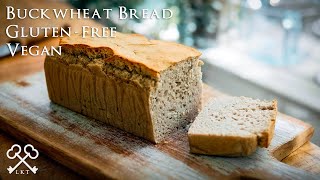 Buckwheat Bread  5ingredients Gluten Free Vegan NoKnead [upl. by Tabber]