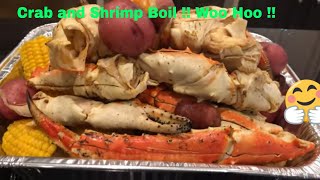 Crab amp Shrimp Boil Mesos Last Minute Fun Family Food Request [upl. by Sasnett]