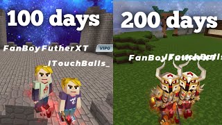 Skyblock 100 to 200 days Blockman go  BlockyMods [upl. by Rodger]