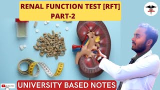 Renal function test RFT  part2 [upl. by Ennahteb]