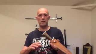 Review Poshland Knives baselard medieval style dagger [upl. by Harvard]