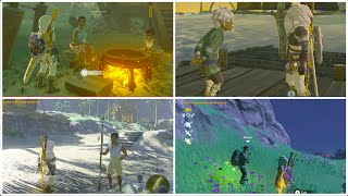 Zelda Breath of the Wild  All Lurelin Village Faron Tower Region Side Quests [upl. by Nigrom]