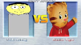 MUGEN BATTLES  Nick Ashby vs Daniel Tiger [upl. by Suolekcin]