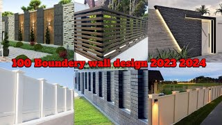 Modern Letest Boundary Wall Design 2023  Top Beautiful Outer Boundary Wall Design [upl. by Hengel]