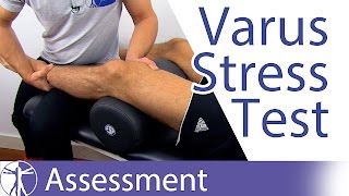 Varus Stress Test of the Knee  Lateral Collateral Ligament Injury [upl. by Ralf]