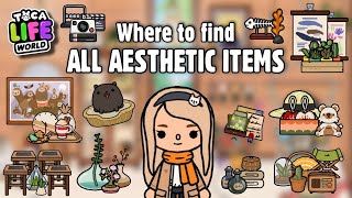 ALL AESTHETIC ITEMS IN TOCA LIFE WORLD  TOCA BOCA  NecoLawPie [upl. by Michelle]