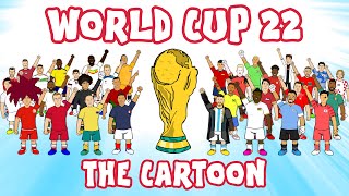 🏆WORLD CUP 22  The Whole Cartoon🏆 Messi amp Argentina win [upl. by Nodmac]