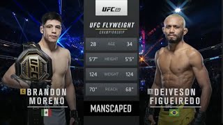 Brandon Moreno vs Deivson Figueiredo 3 UFC 270 Full fight [upl. by Adnamahs]