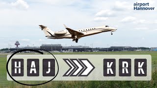 VistaJet takeoff from Hannover airport HAJ  Embraer Legacy 650 [upl. by Munson188]