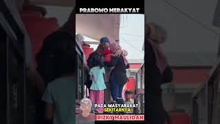 presiden Prabowo memang selalu merakyat [upl. by Snilloc792]