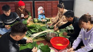 Davids monkey family packs banh chung on Lunar New Year [upl. by Harvey]