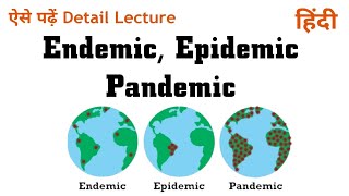 Endemic EpidemicPandemic hindi  Difference between Endemic Epidemic and Epidemic  Epidemiology [upl. by Ahsinak]