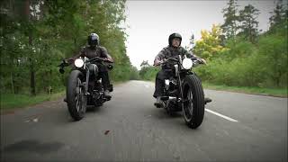 Harley Davidson Softail Bobber handcrafted by Gietl Bikes workshop and rideout [upl. by Rosa]