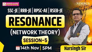 Network Theory For SSC JE  RRB JE  RPSC AE amp RSEB JE  EE Network Theory By Narsing Sir  Lect5 [upl. by Annair]