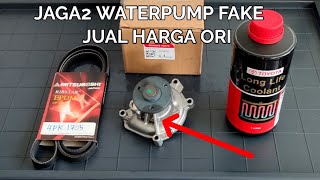 HATI2 BARANG FAKE JUAL HARGA ORI  ENJIN SENYAP TERUS LEPAS TUKAR WATERPUMP COOLANT amp BELTING [upl. by Zolly450]