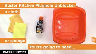 How to unblock your kitchen sink drain and plughole [upl. by Ivo]