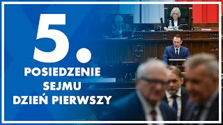 5 posiedzenie Sejmu  dzień pierwszy 7 lutego 2024 r [upl. by Ahsitnauq]