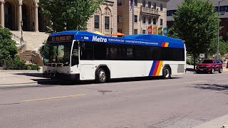 Ride On Madison Metro Transit 2010 Gillig BRT HEV 40 008 On Route 80 via Eagle Heights Full Route [upl. by Rutter]