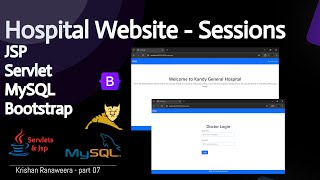 7 Hospital Website Logout Sessions  JSP Servlet MySQL Bootstrap  Krishan Ranaweera සිංහල Tutorial [upl. by Prunella]