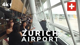 4K POV Walking through the boarding area of ​​Switzerlands largest airport  Zurich  2024 [upl. by How]