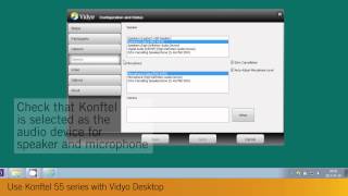 Use Konftel 55 series with Vidyo Desktop [upl. by Wil]