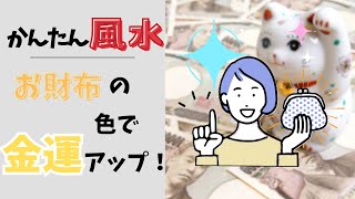 【金運アップ！】金運が上がる財布の色【かんたん風水】 [upl. by Eidoc]