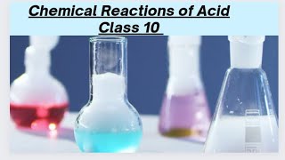 chemical reactions of acids class 10 [upl. by Enialed551]