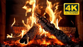 🔥 Cozy Fireplace 4K 12 HOURS Relaxing Fireplace with Crackling Fire Sounds Fireplace Burning 4K [upl. by Oeram]