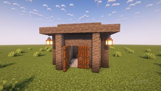 Minecraft Small Stone Starter House In Minecraft [upl. by Nahta]