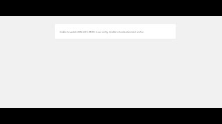 Problem Unable to update AMSSAFEMODE in wpconfig Unable to locate placement anchor [upl. by Llecrep]
