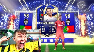 FIFA 21  TOTY RONALDO IN A PACK 1st IN THE WORLD [upl. by Ashraf]