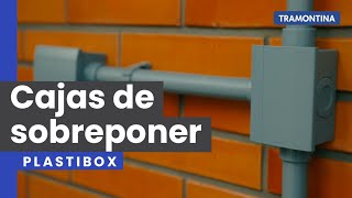 ¿Cómo realizar instalaciones eléctricas sin romper la pared con cajas y accesorios  Tramontina [upl. by Rae]