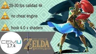 Cemu 174c Zelda breath of the wild  2530fps estables  settings cemuhook 4K [upl. by Euqirrne]