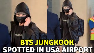 Jungkook Spotted at USA airport Jungkook Arrival To South Korea From LA at Incheon Airport 231202 [upl. by Nolyk753]