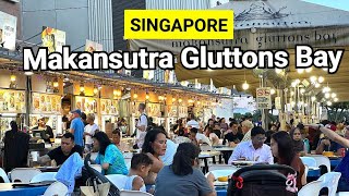 Street Food Singapore 2023  Makansutra Gluttons Bay Food Tour  Gluttons Bay Hawker Center [upl. by Ahsinak]