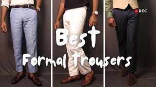 Best Formal Trousers a Man can Own  look stylish in these Dress pants [upl. by London911]