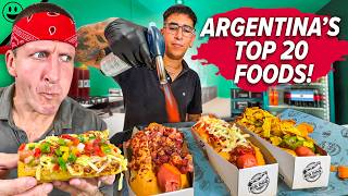 Must Try Before You Die Argentinas TOP 20 Street Foods [upl. by Kobylak]