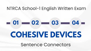 NTRCA Cohesive Devices Sentence Connectors  SSC25 HSC24 HSC25 HSC26 [upl. by Ecinahc]