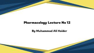 pharmacology lecture 12 katzung pharmaceutical medical agonist [upl. by Asli]