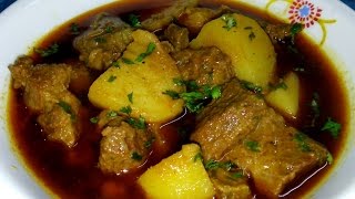 Aaloo Gosht  आलू गोश्त बनाने का बहुत ही आसन तरीका  Indian Muslim Style  Recipe  BY FOOD JUNCTION [upl. by Ahtanoj]