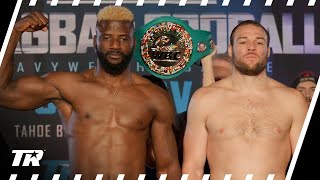 Heavyweights Efe Ajagba amp Joe Goodall Get On The Scale for Main Event Fight  HIGHLIGHTS [upl. by Mellar863]