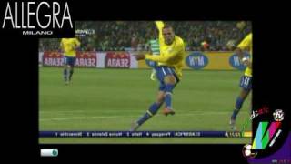 BRASILE COSTA D AVORIO 31  HD  SINTESI GOL HIGHLIGHTS  MONDIALI 2010  20062010 [upl. by Maria]