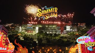 Mustsee drone footage sets stage for SummerSlam in Nashville [upl. by Sitof]