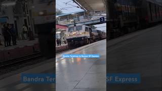 Bandra Barmer Superfast Express arrival and Announcements shortsviral indianrailways [upl. by Mcquoid343]