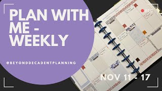 Plan With Me  Classic Vertical Happy Planner  Happy Planner Shibori Stickers  Nov 11 2024 [upl. by Zusman]