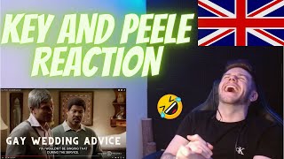 Key and Peele  Gay Wedding Advice Reaction 🇬🇧Brit Reacts [upl. by Naujud938]