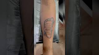 Baby foot tattoo☎️94876 40179  📍salemtamilnadu tattoo babyfoot tattooartist [upl. by Aneehsyt]